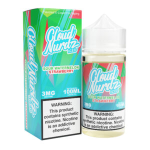 Sour Watermelon Strawberry Iced - Cloud Nurdz Freebase - 100mL