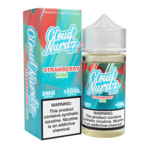 Strawberry Kiwi Iced - Cloud Nurdz Freebase - 100mL