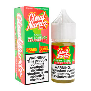 Sour Watermelon Strawberry - Cloud Nurdz Salts - 30mL